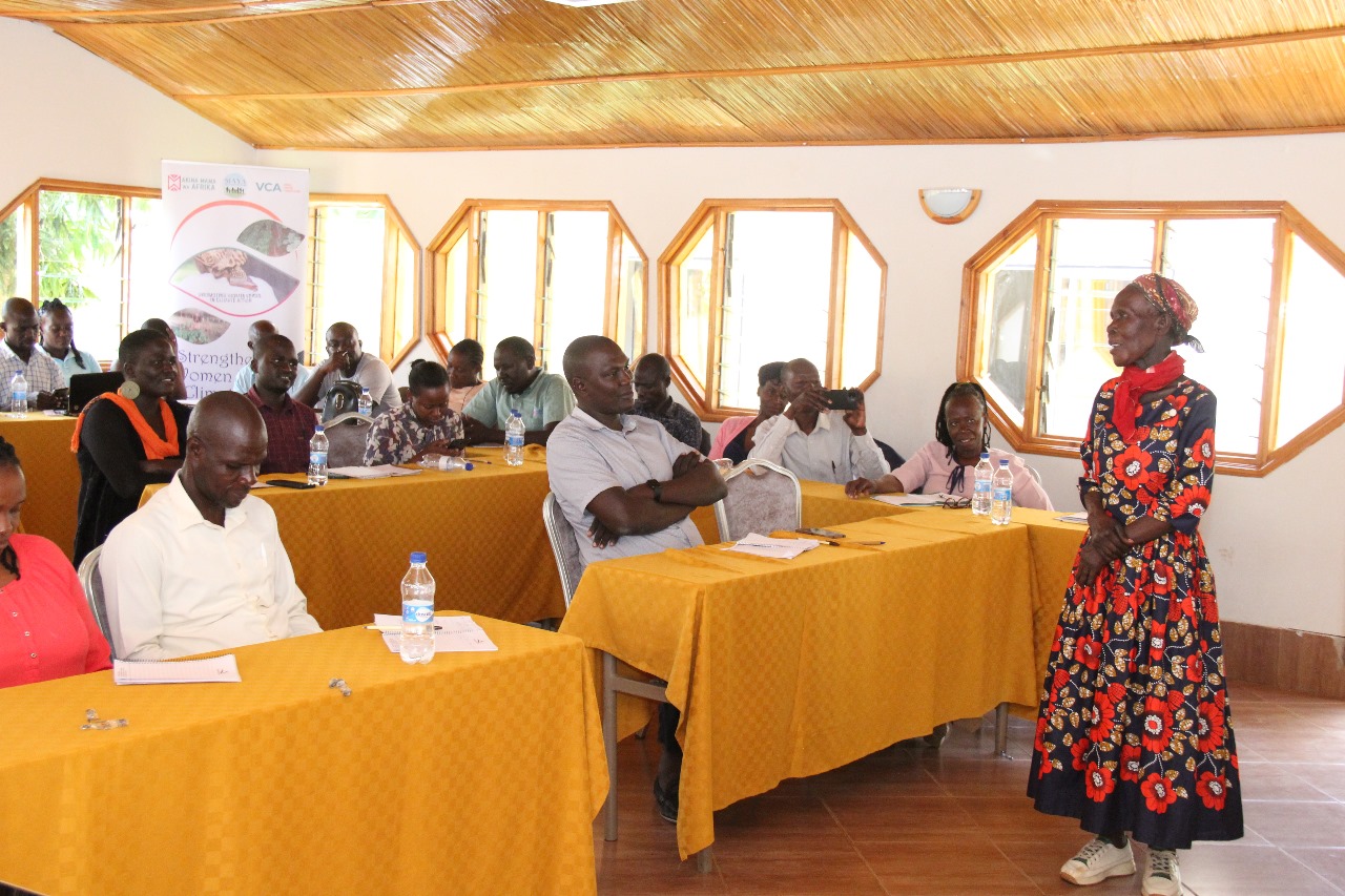 Women working together in agricultural development